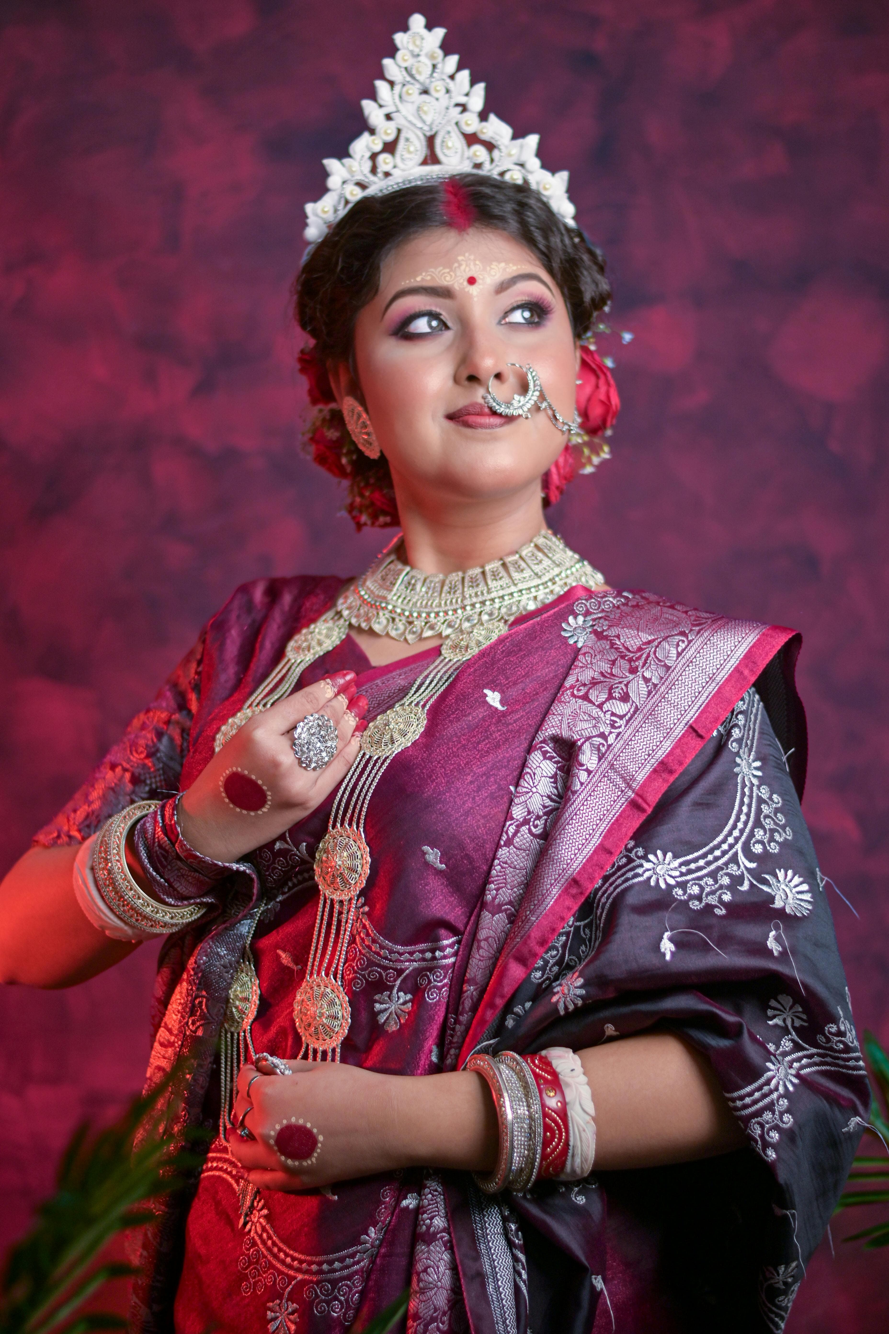Maroon Kanchipuram